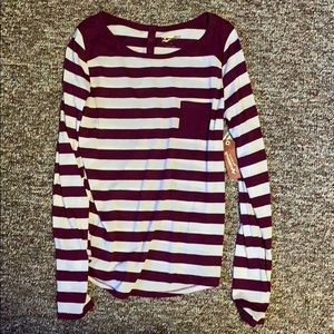 Purple striped shirt